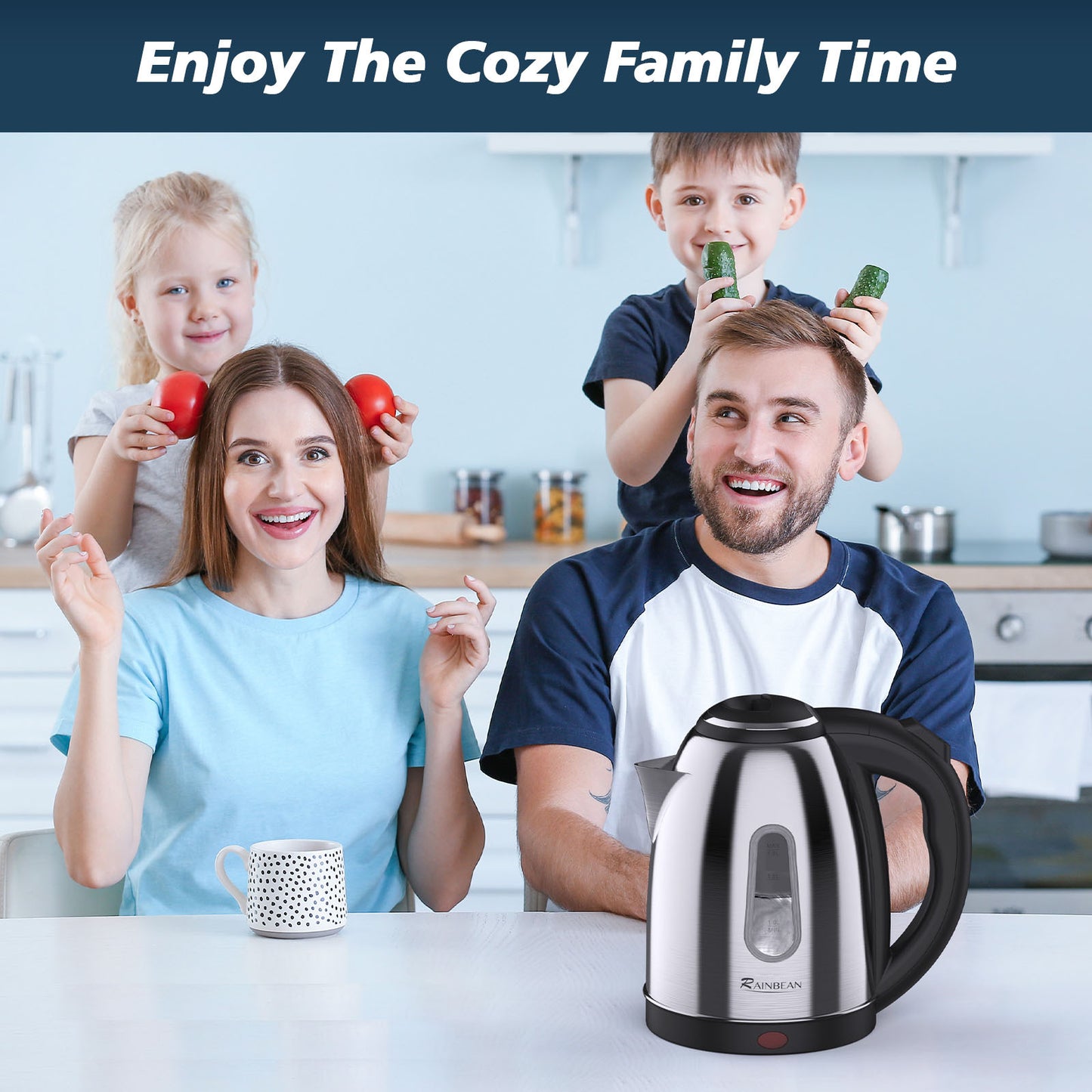RapidBoil 1.8L Electric Kettle with Safety Features