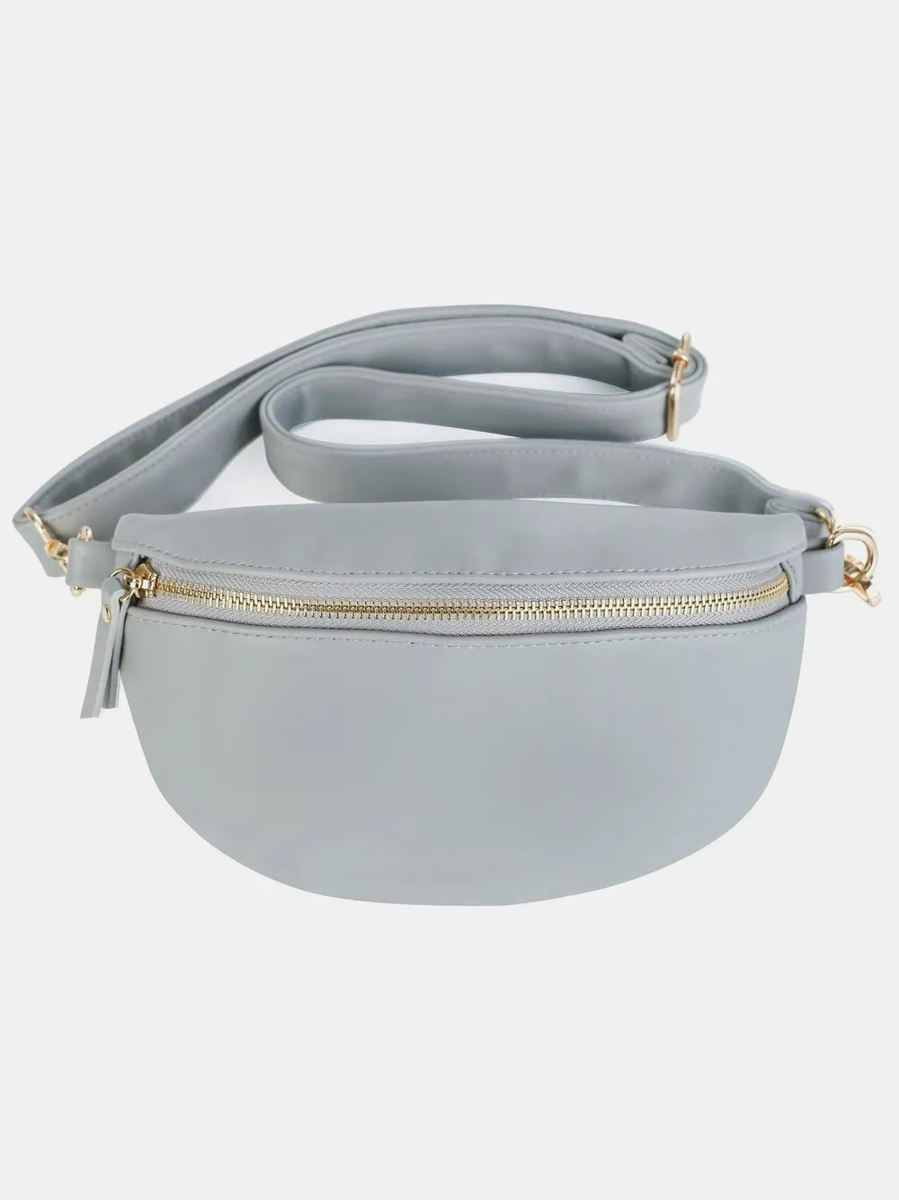 PU Leather Adjustable Strap Crossbody Bag - Premium Crossbody Bag from Trendsi - Just $34.99! Shop now at Handbags Specialist Headquarter