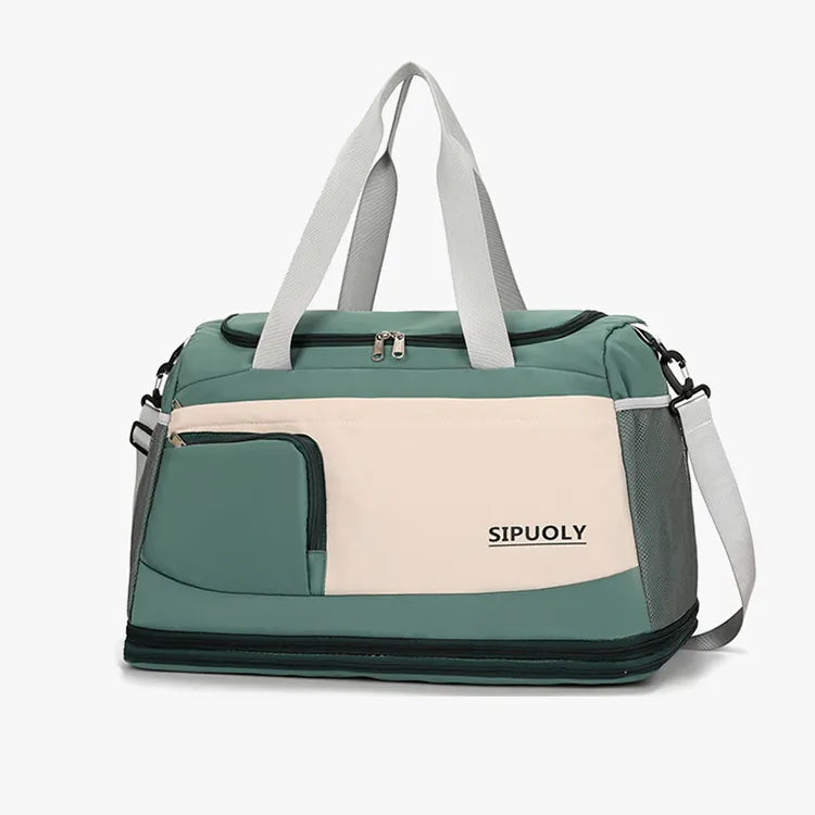 Color Block Oxford Cloth Travel Bag - Premium travel-bag from Trendsi - Just $39.99! Shop now at Handbags Specialist Headquarter