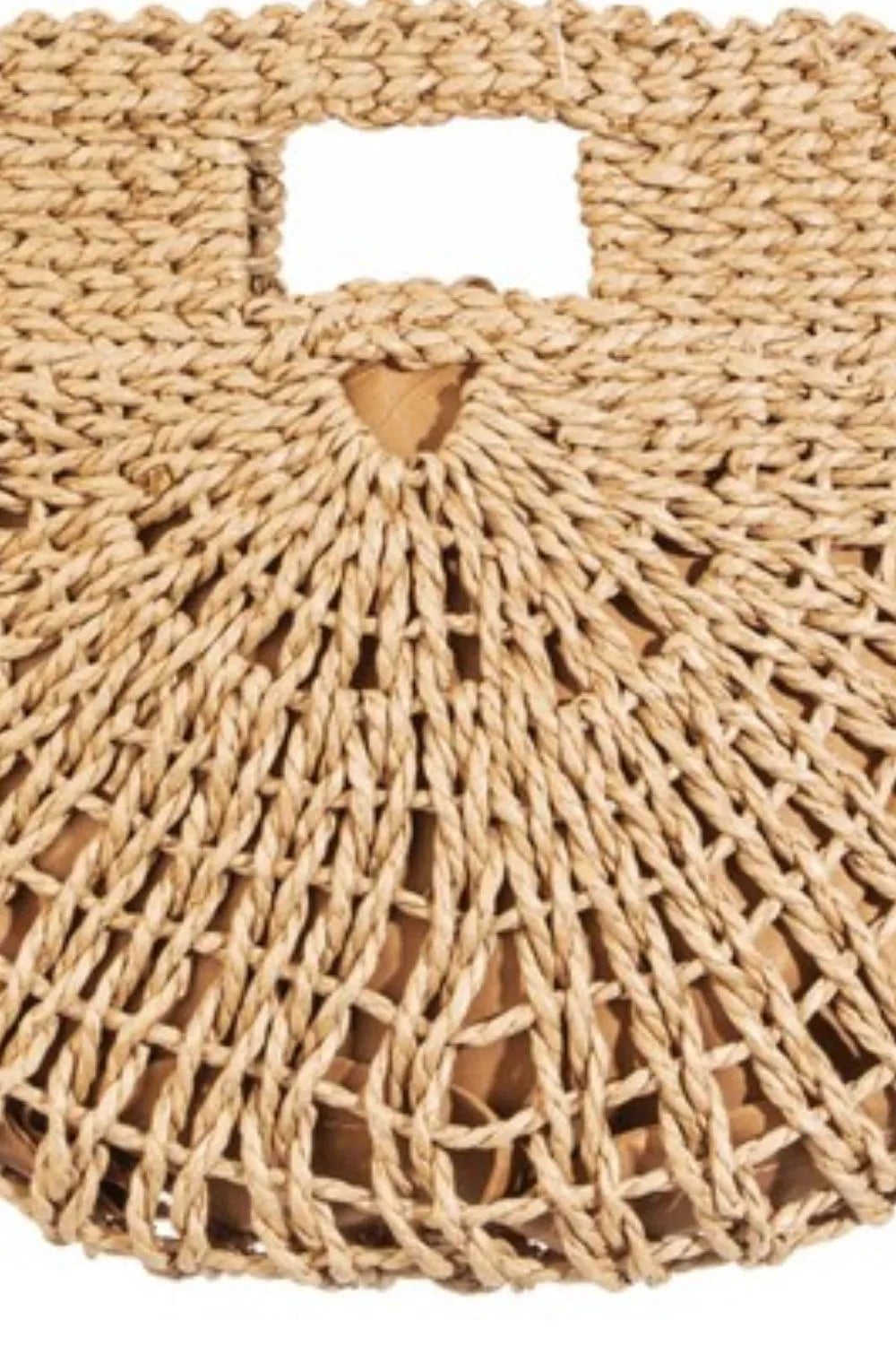 Fame Braided Semi Circle Tote Bag - Premium Tote Bag from Trendsi - Just $31.99! Shop now at Handbags Specialist Headquarter