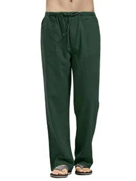 Men's Full Size Drawsting Straight Leg Pants Plus Size.