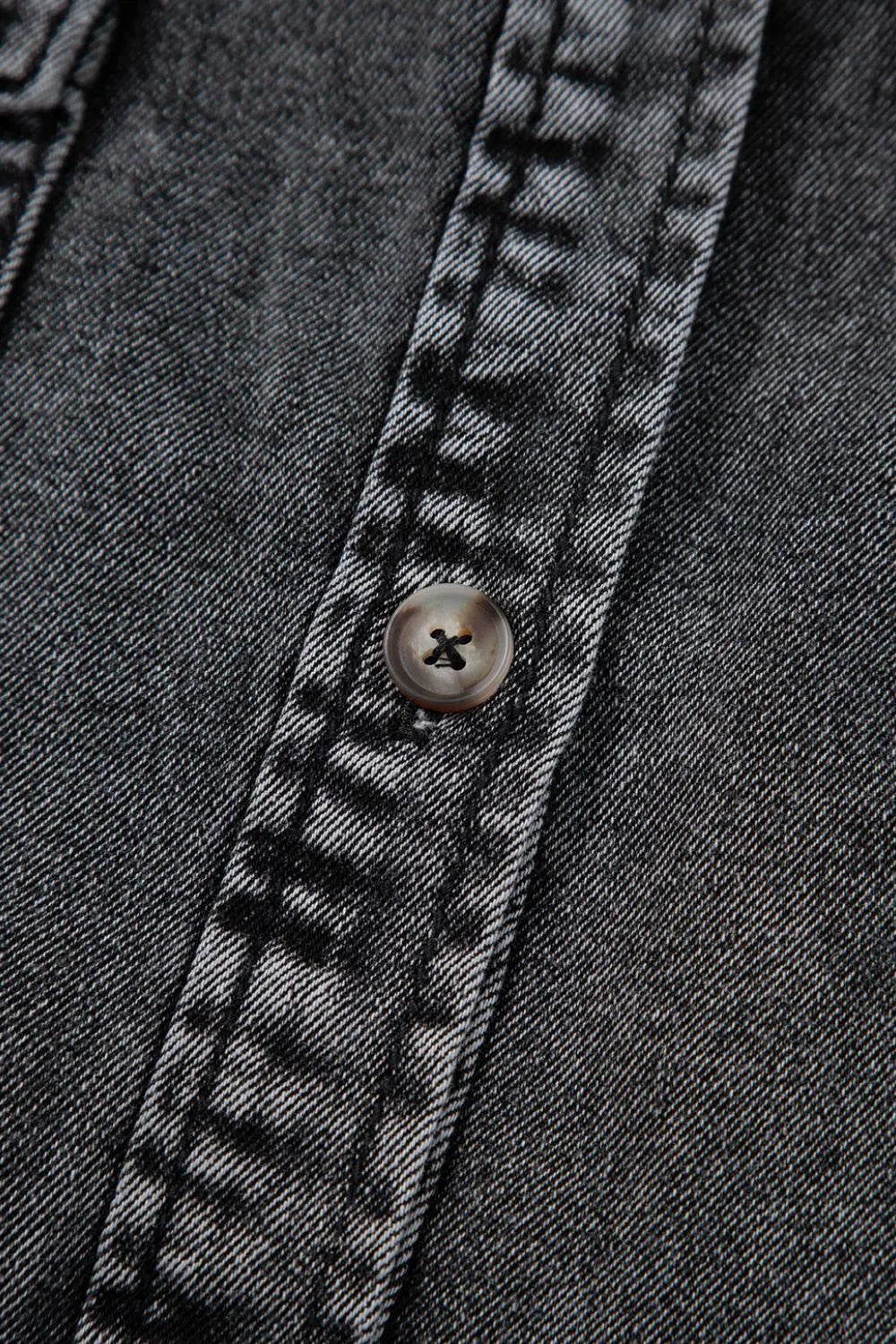 Short Sleeve Flap Pocket Button Up Raw Hem Denim Shirt - Premium Women / Jeans & Denim from Trendsi - Just $47.70! Shop now at Handbags Specialist Headquarter