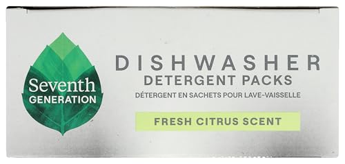 SeventhGen Citrus Sparkle Dishwasher Tabs Duo Pack
