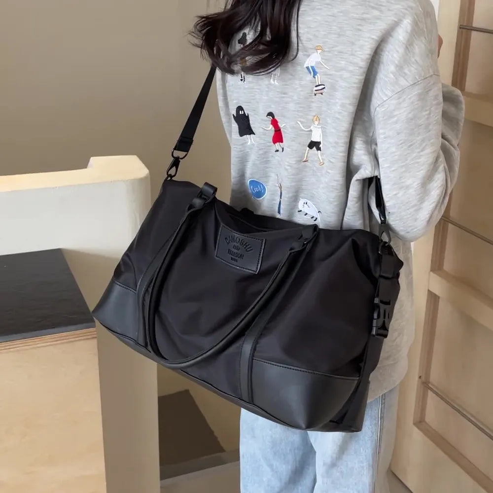 Detachable Crossbody Strap Polyester Travel Bag - Premium travel-bag from Trendsi - Just $44.99! Shop now at Handbags Specialist Headquarter