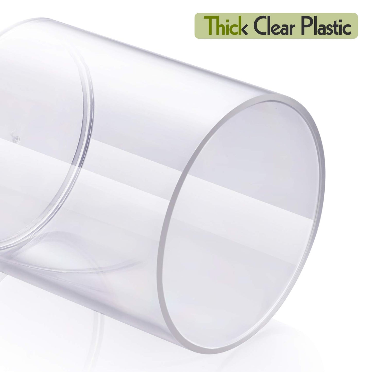Clear Acrylic Qtip Dispenser Set - 4 Pack