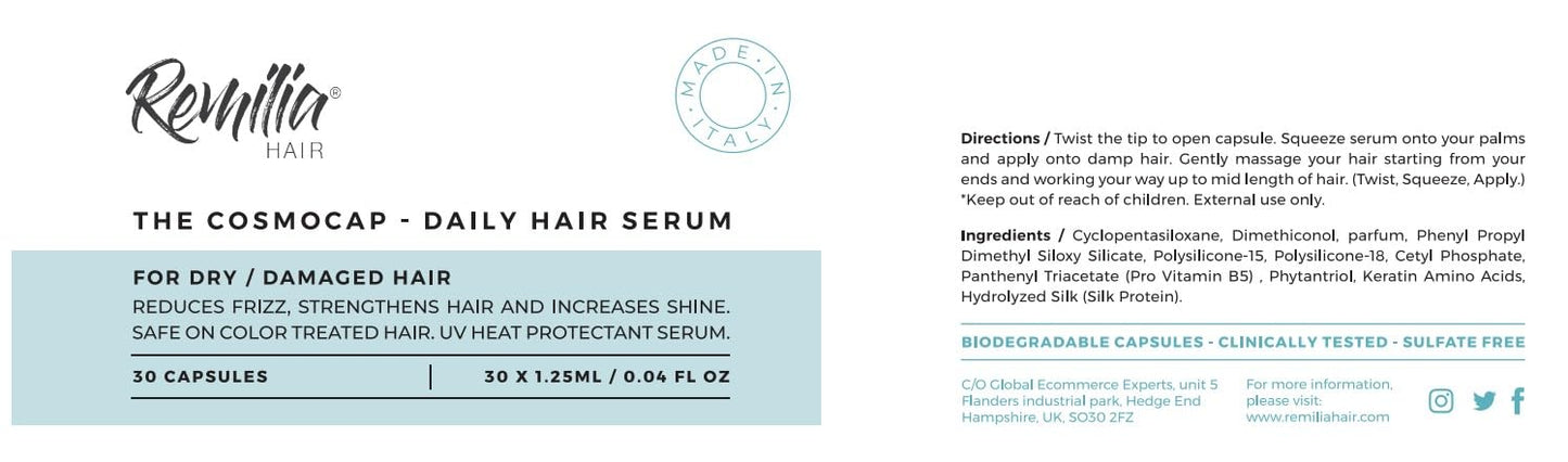 FrizzFix Serum: Keratin-Silk-Vitamin B5