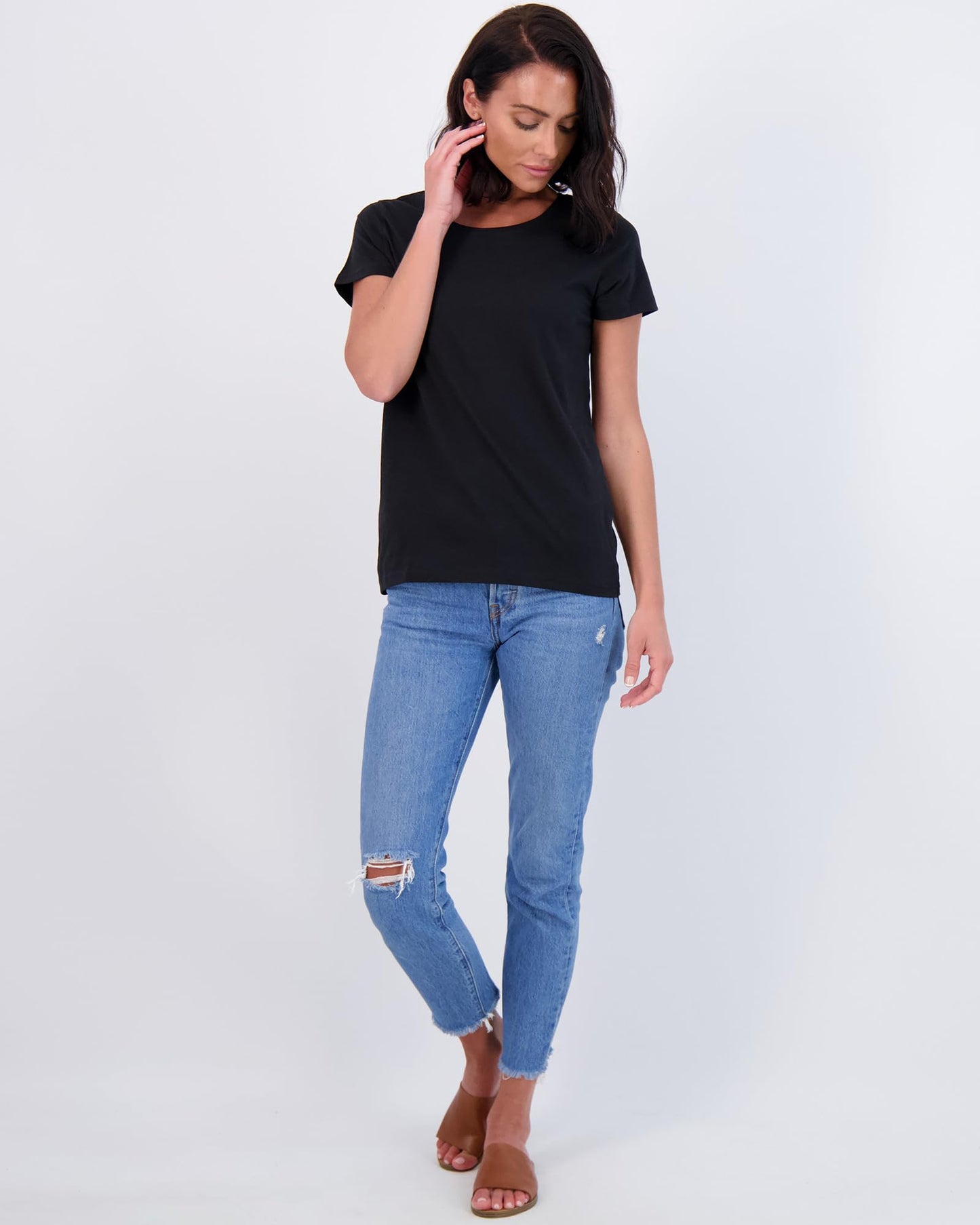 Essentials Women's Classic Crew Tee 4-Pack