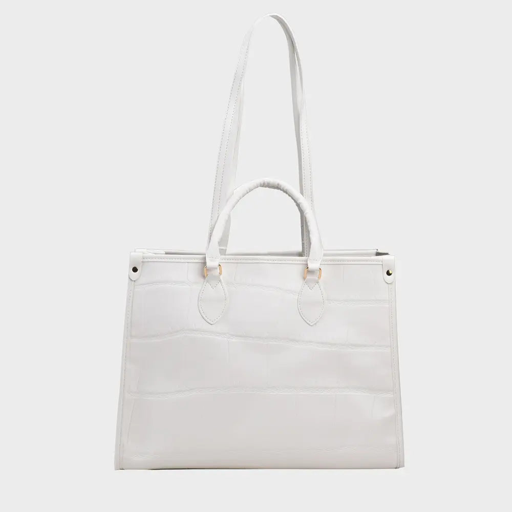 PU Leather Tote Bag - Premium Tote Bag from Trendsi - Just $44.99! Shop now at Handbags Specialist Headquarter