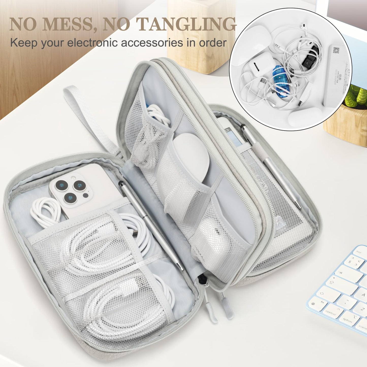 FYY All-in-One Travel Cable Organizer Pouch