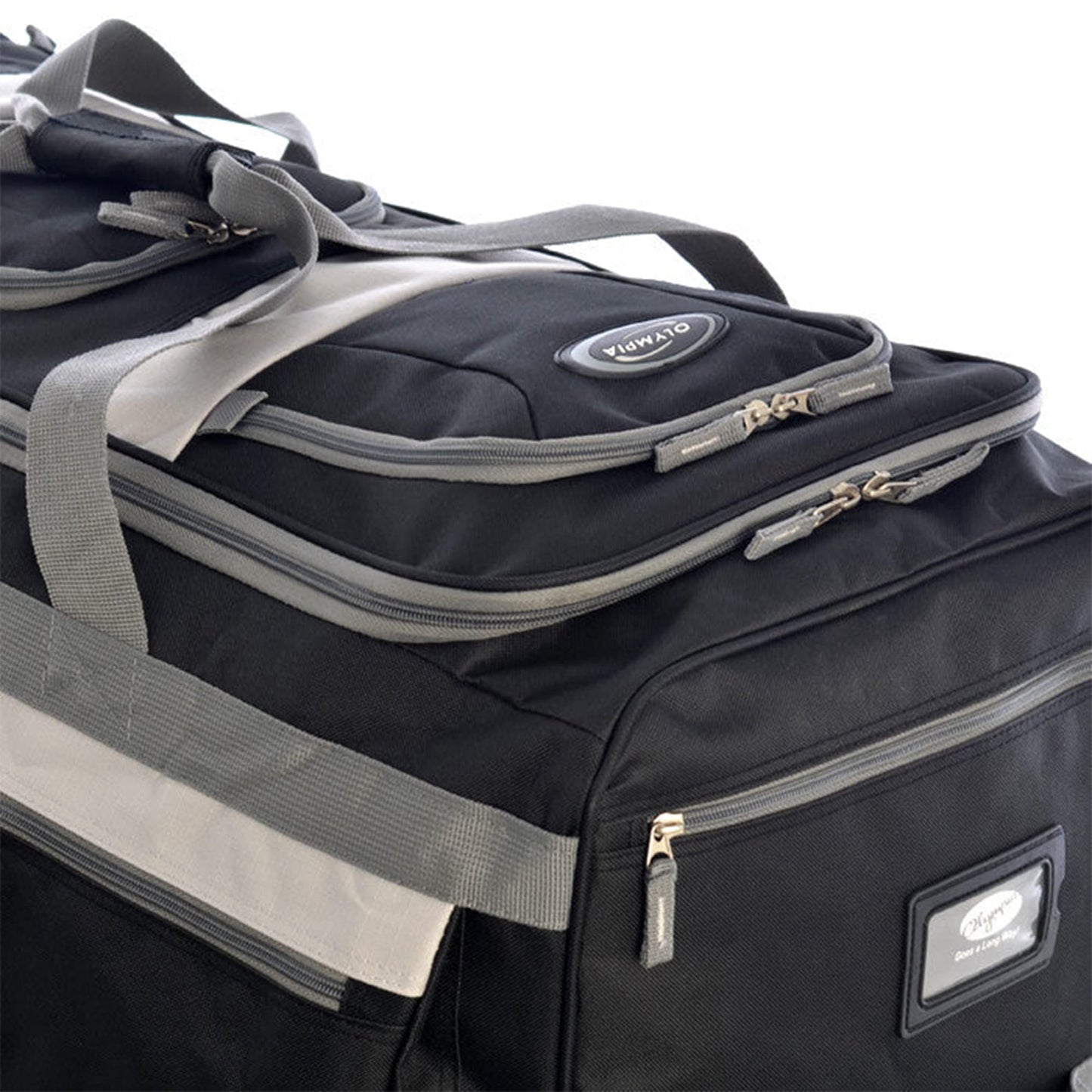 Olympia 22 Max Wheeled Duffel: 8-Pocket Water-Resist