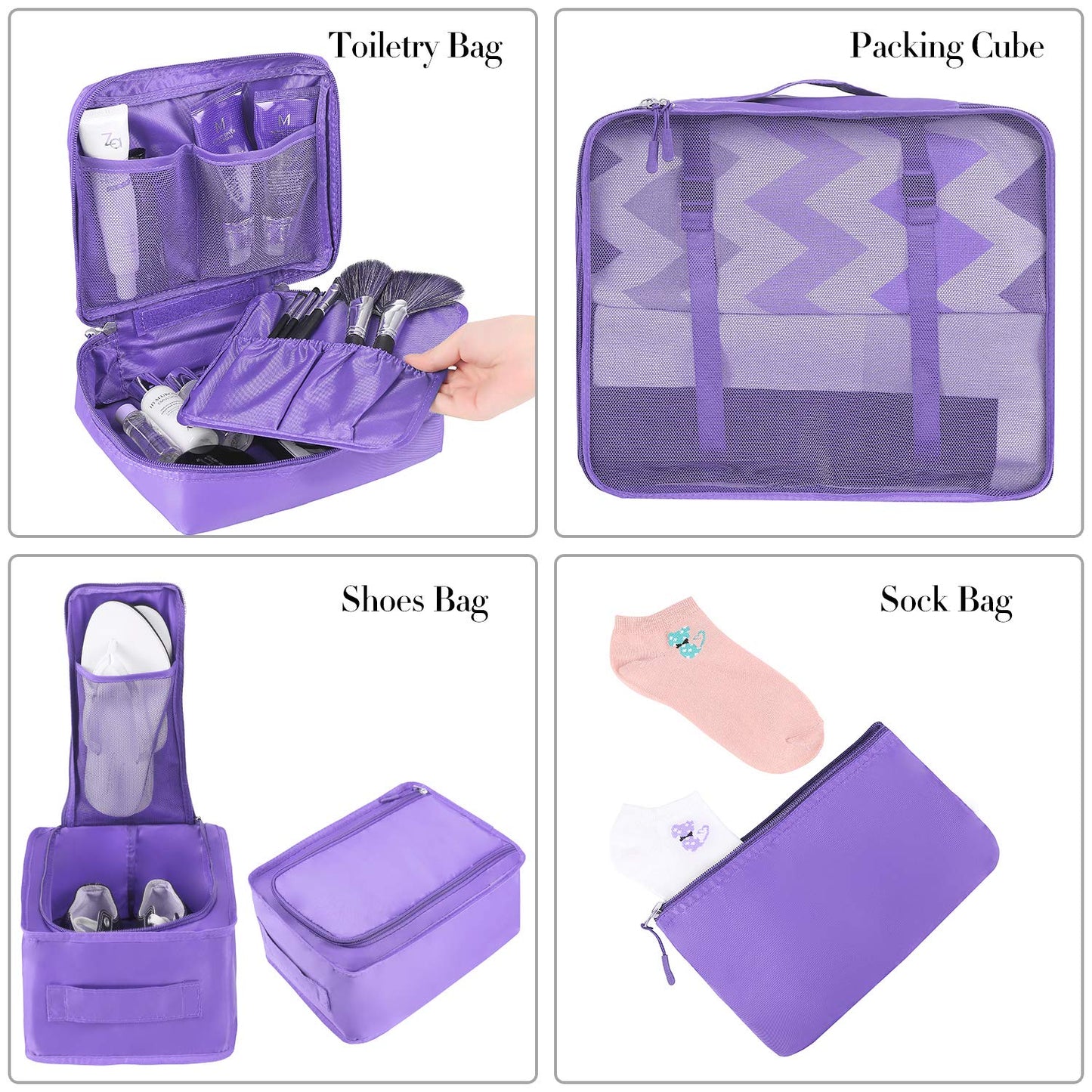 TravelMate 8-Piece Packing Cubes