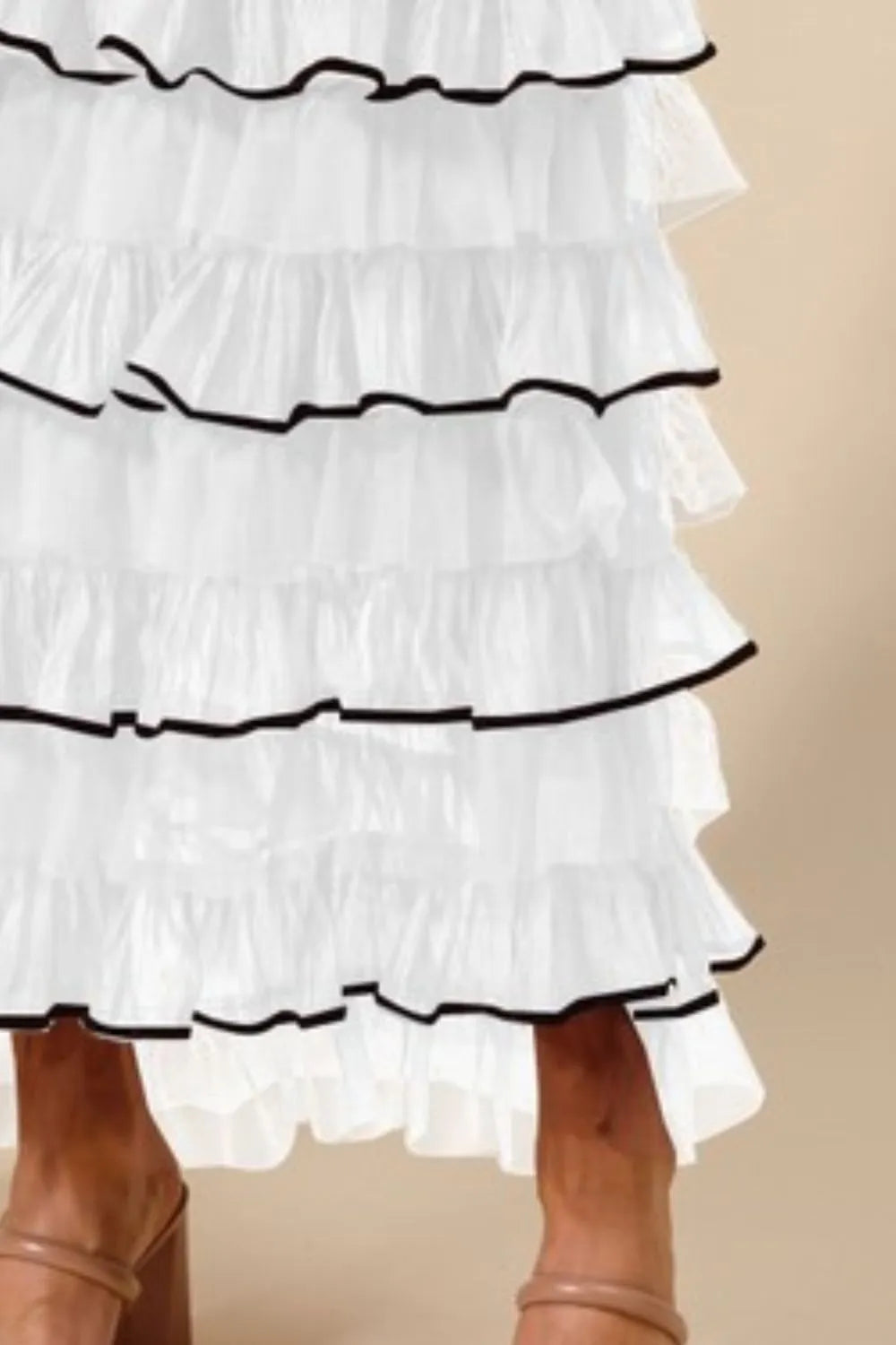 SO ME Layered Ruffled Tulle Maxi Skirt - Premium Skirts from Trendsi - Just $40.99! Shop now at Handbags Specialist Headquarter