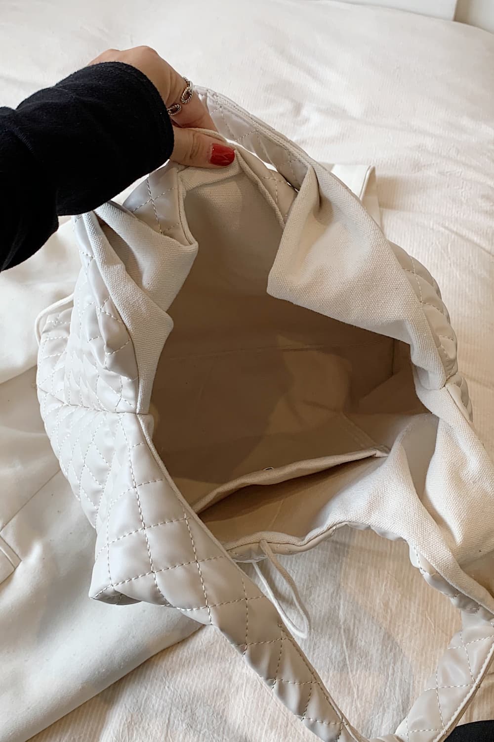 PU Leather Handbag - Premium Tote Bag from Trendsi - Just $39.99! Shop now at Handbags Specialist Headquarter