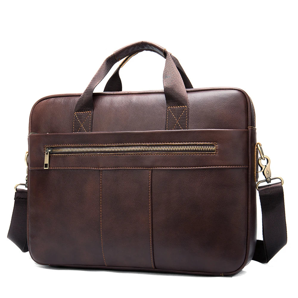 Men Genuine Leather Handbags Casual Leather Laptop Bags Male Business Travel Messenger Bags Men's Crossbody Shoulder Bag - Premium from LACHIOUR Store - Just $169.99! Shop now at Handbags Specialist Headquarter