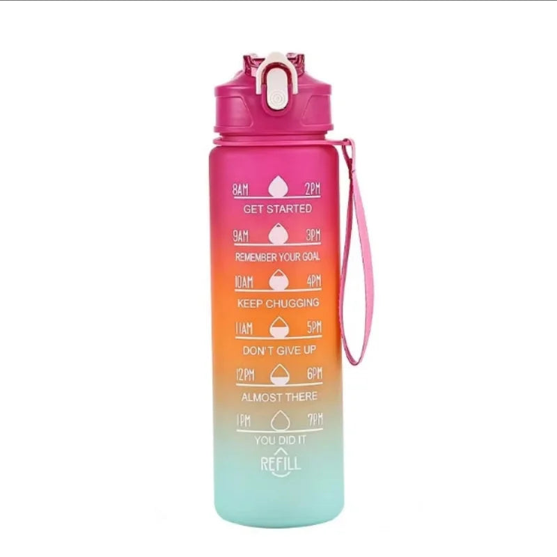 Sports Water Bottle with Time-Tracking Straw Leak Proof Locking Flip Cover for Easy Carry Ideal for Outdoor Adventures - Premium from eprolo - Just $19.99! Shop now at Handbags Specialist Headquarter