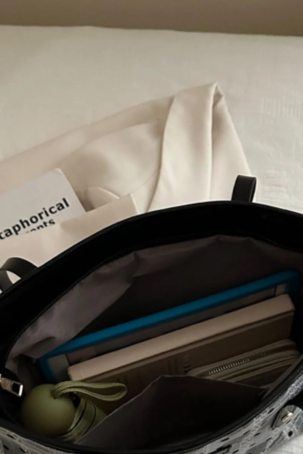 Heart Plaid PU Leather Strap Tote Bag - Premium Tote Bag from Trendsi - Just $29.99! Shop now at Handbags Specialist Headquarter