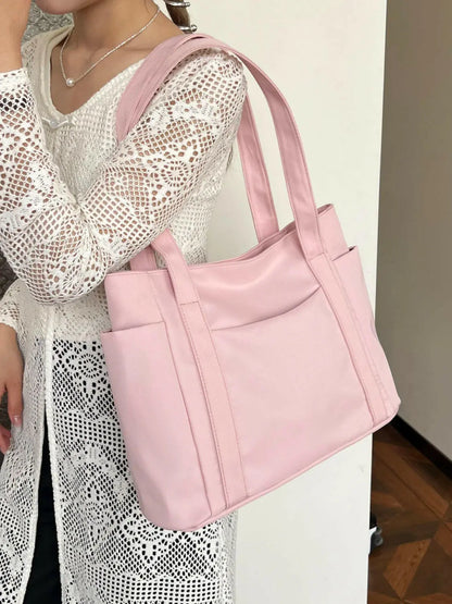 Oxford Cloth Tote Bag with Zipper.