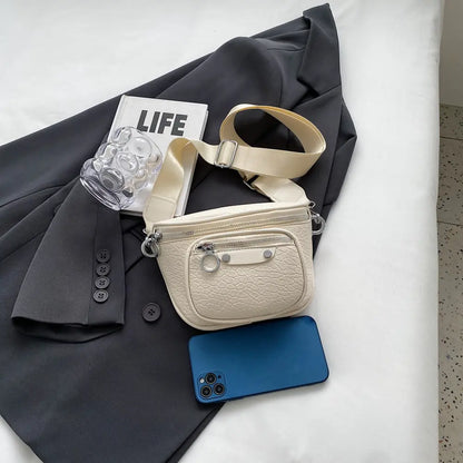 Texture PU Leather Crossbody Bag - Premium handbags from Trendsi - Just $23.99! Shop now at Handbags Specialist Headquarter