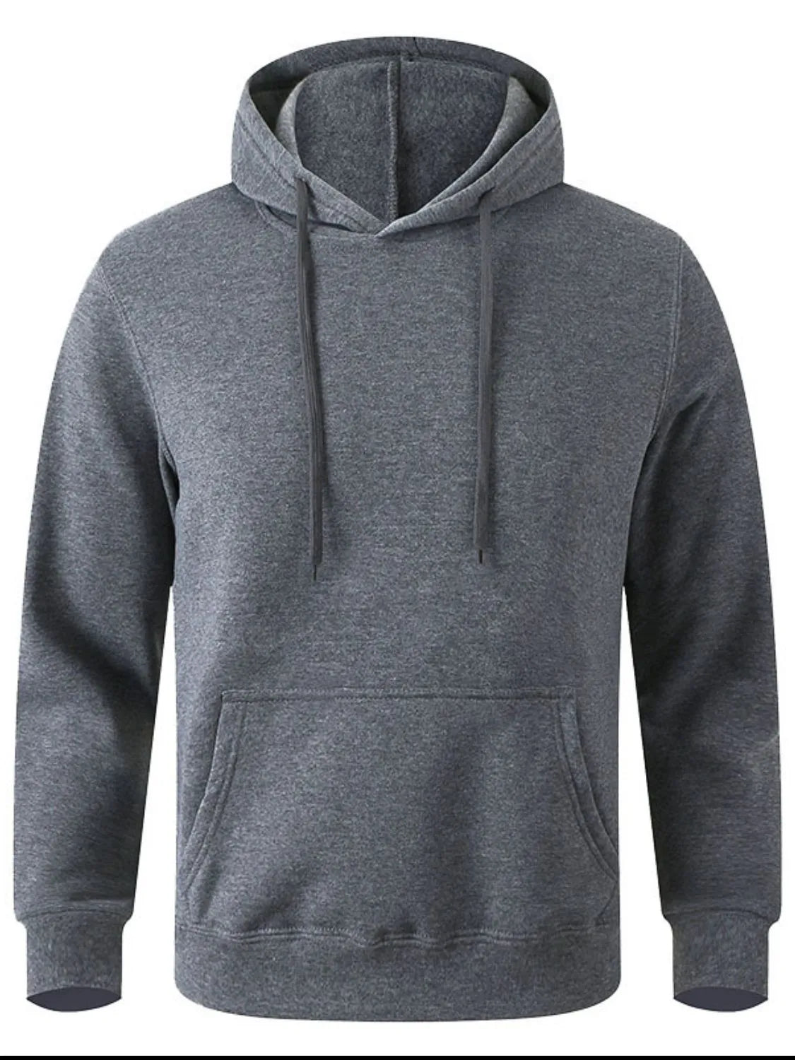 Men's Full Size Drawstring Long Sleeve Hoodie Plus Size - Premium Men's Sweatshirts from Trendsi - Just $20.66! Shop now at Handbags Specialist Headquarter