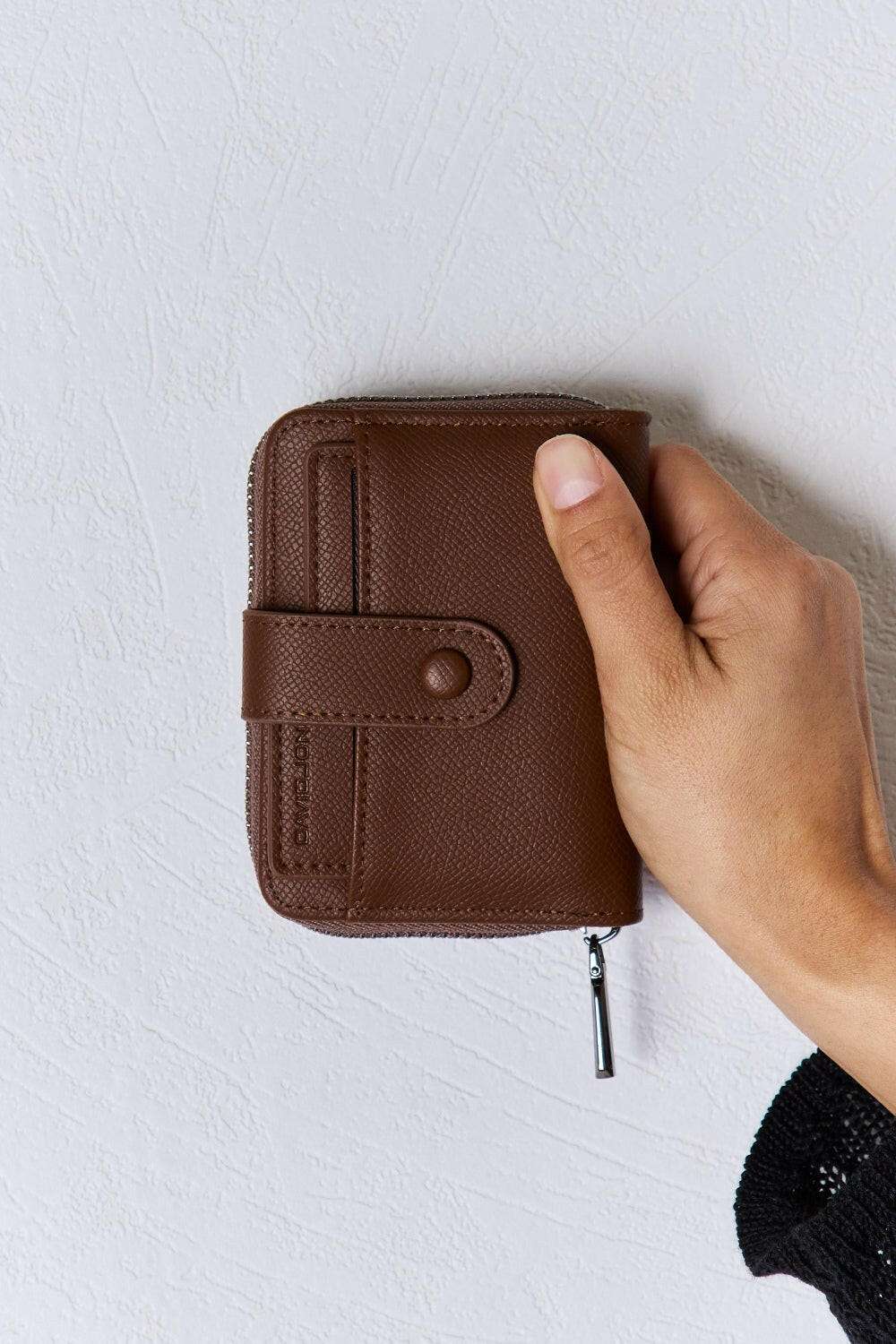 David Jones PU Leather Mini Wallet - Premium Wallets from Trendsi - Just $20.22! Shop now at Handbags Specialist Headquarter