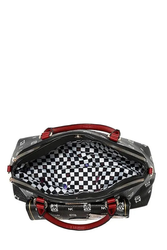 Nicole Lee USA Eco-Leather Cat Dome Bag - Premium Tote Bag from Trendsi - Just $52.99! Shop now at Handbags Specialist Headquarter