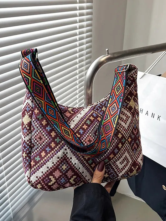 Geometric Adjustable Strap Crossbody Bag - Premium Crossbody Bags from Trendsi - Just $20.97! Shop now at Handbags Specialist Headquarter