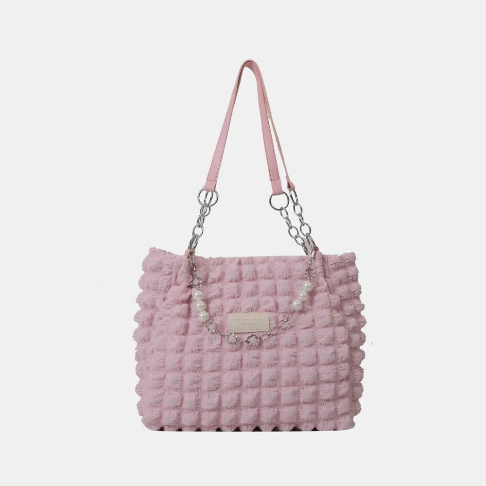 Cloud Puffy Polyester Tote Bag - Premium Tote Bag from Trendsi - Just $39.99! Shop now at Handbags Specialist Headquarter