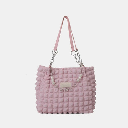 Cloud Puffy Polyester Tote Bag - Premium Tote Bag from Trendsi - Just $39.99! Shop now at Handbags Specialist Headquarter