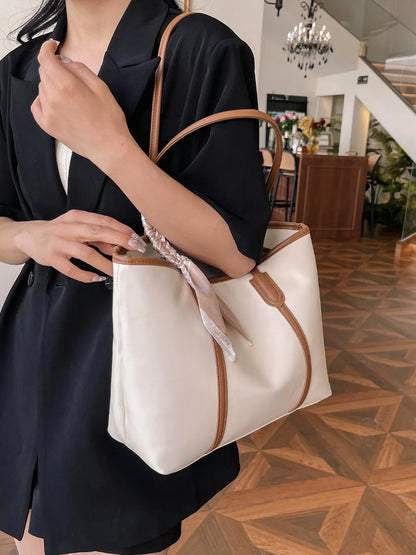 PU Leather Tote Bag - Premium Tote Bag from Trendsi - Just $35.99! Shop now at Handbags Specialist Headquarter