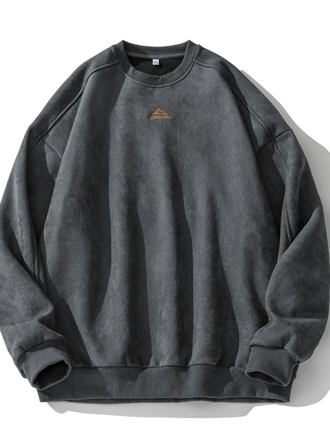 Men's Full Size Round Neck Long Sleeve Sweatshirt Plus Size - Premium Men's Sweatshirts from Trendsi - Just $52.48! Shop now at Handbags Specialist Headquarter