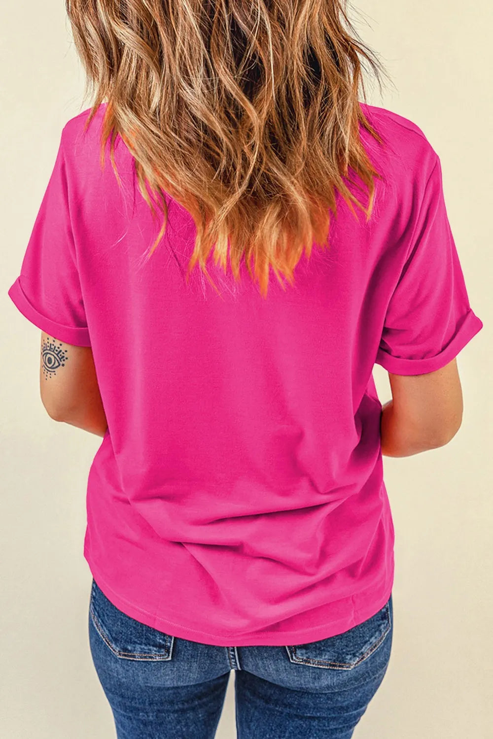 Sequin Easter Egg Short Sleeve T-Shirt - Premium Tops from Trendsi - Just $31.12! Shop now at Handbags Specialist Headquarter