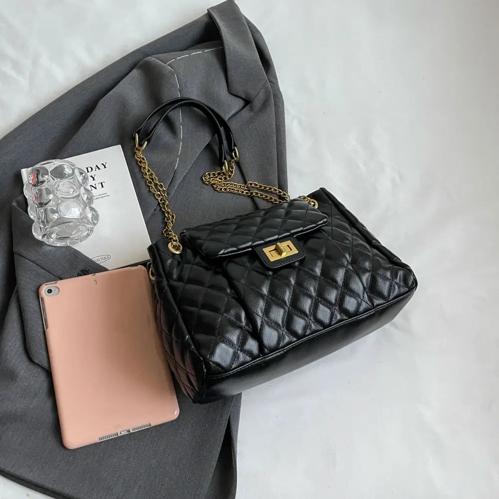 PU Leather Shoulder Bag - Premium handbags from Trendsi - Just $40.99! Shop now at Handbags Specialist Headquarter