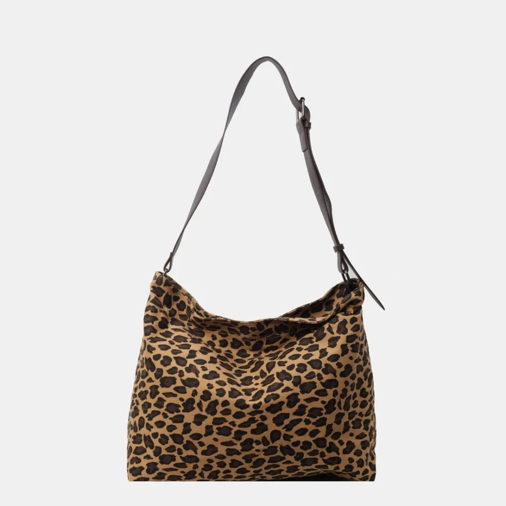 Leopard Adjustable Strap Tote Bag - Premium Tote Bag from Trendsi - Just $36.99! Shop now at Handbags Specialist Headquarter
