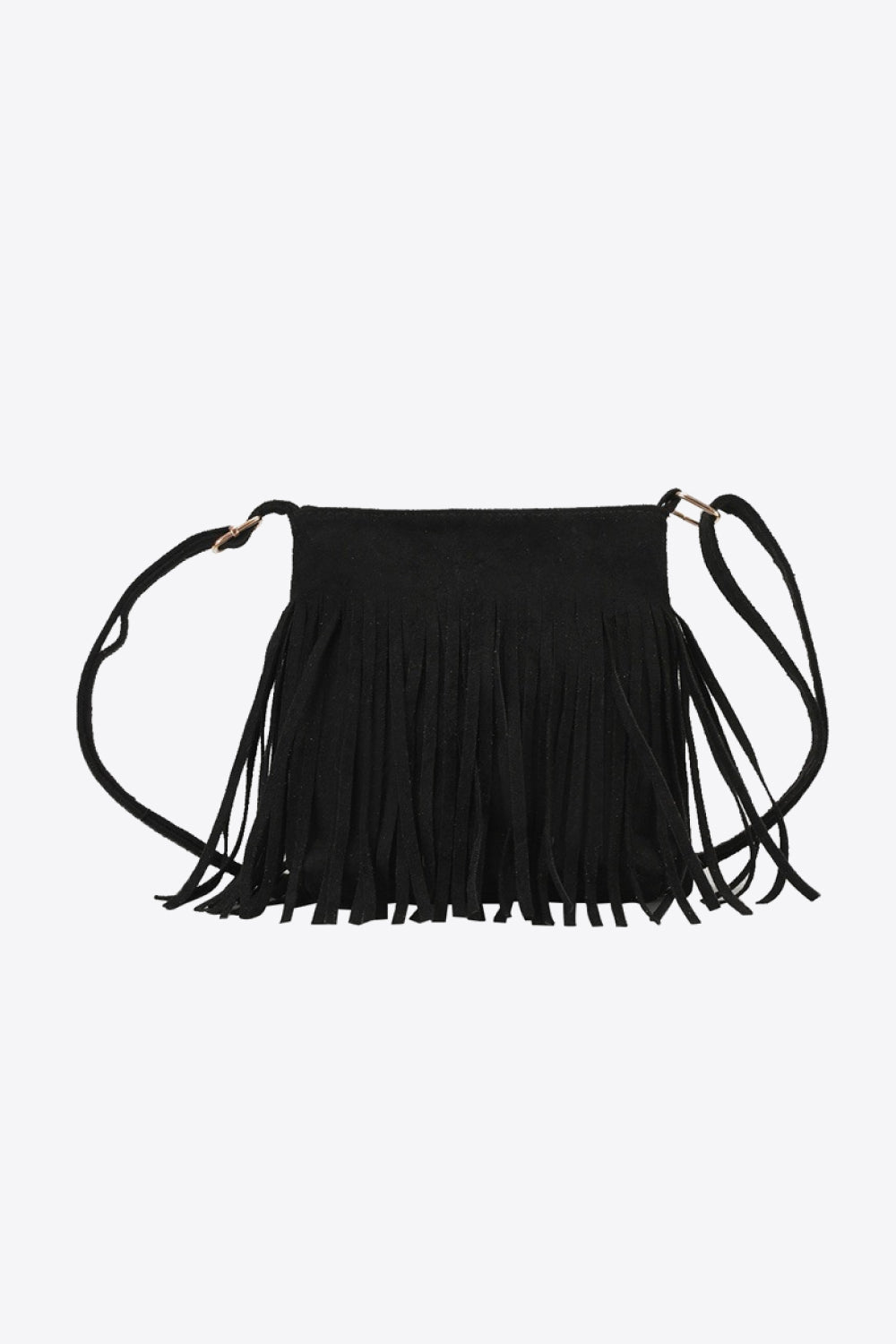 Adored PU Leather Crossbody Bag with Fringe - Premium Crossbody Bag from Trendsi - Just $26.99! Shop now at Handbags Specialist Headquarter