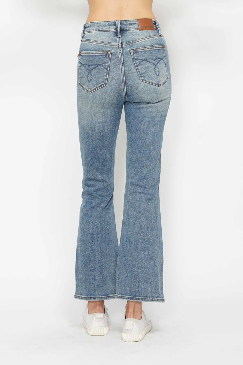 Judy Blue Full Size Tummy Control Back Embroidered Pocketed Bootcut Jeans Plus Size - Premium Women / Jeans & Denim from Trendsi - Just $57.99! Shop now at Handbags Specialist Headquarter