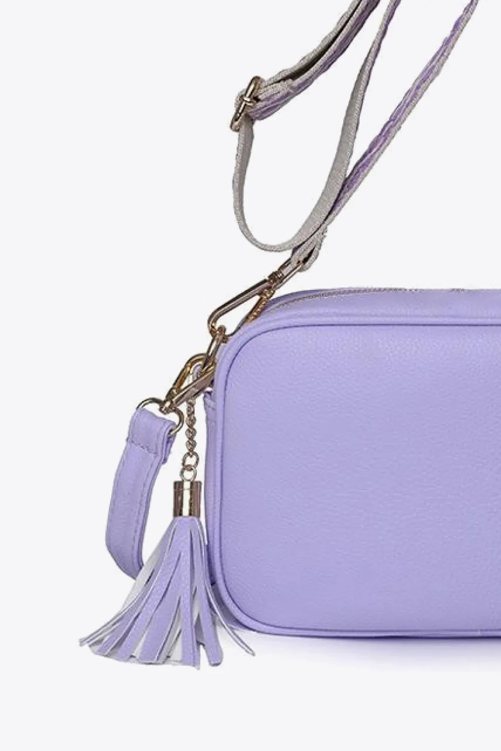 PU Leather Tassel Crossbody Bag - Premium handbags from Trendsi - Just $39.99! Shop now at Handbags Specialist Headquarter