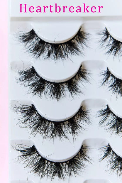 SO PINK BEAUTY Mink Eyelashes 5 Pairs - Premium Sleepwear from Trendsi - Just $24.99! Shop now at Handbags Specialist Headquarter