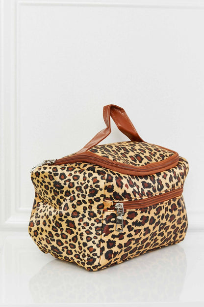 Printed Makeup Bag with Strap - Premium Handbags from Trendsi - Just $21.99! Shop now at Handbags Specialist Headquarter