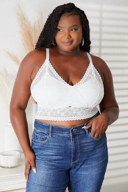 JadyK Skye Full Size Lace Bralette - Premium Tops from Trendsi - Just $41.25! Shop now at Handbags Specialist Headquarter