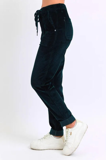 Judy Blue Full Size High Waist Corduroy Cuffed Jogger Plus Size - Premium  from Trendsi - Just $59.99! Shop now at Handbags Specialist Headquarter