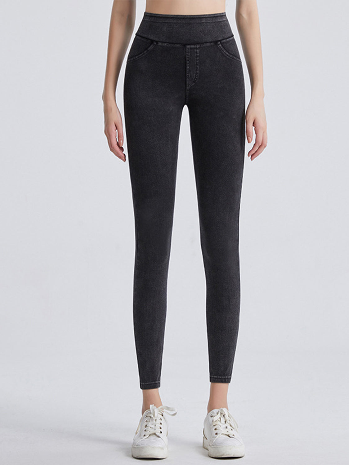 Wide Waistband Sports Leggings - Premium Leggings from Trendsi - Just $57.15! Shop now at Handbags Specialist Headquarter