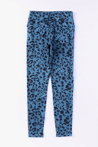 Leopard Print Wide Waistband Leggings - Premium Leggings from Trendsi - Just $43.71! Shop now at Handbags Specialist Headquarter
