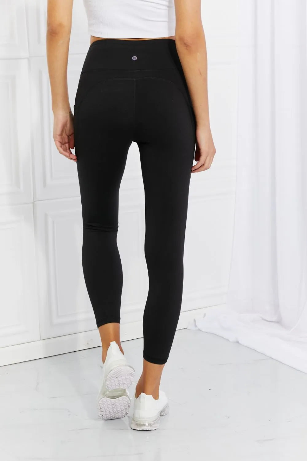Leggings Depot Full Size Strengthen and Lengthen Reflective Dot Active Leggings - Premium Leggings from Trendsi - Just $37.62! Shop now at Handbags Specialist Headquarter