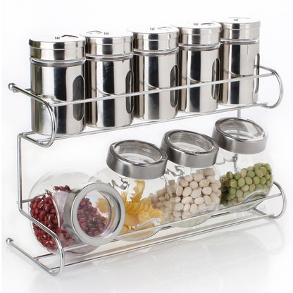 FlavorGlas Spice Jar Set - Elegant & Practical