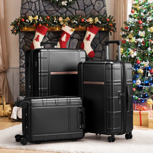 JetBlack Trio: Silent Spinner Luggage Set