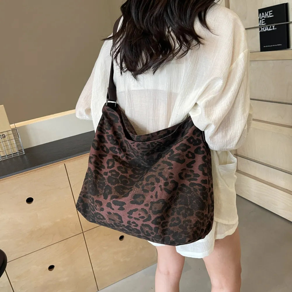 Leopard Adjustable Strap Tote Bag - Premium Tote Bag from Trendsi - Just $36.99! Shop now at Handbags Specialist Headquarter