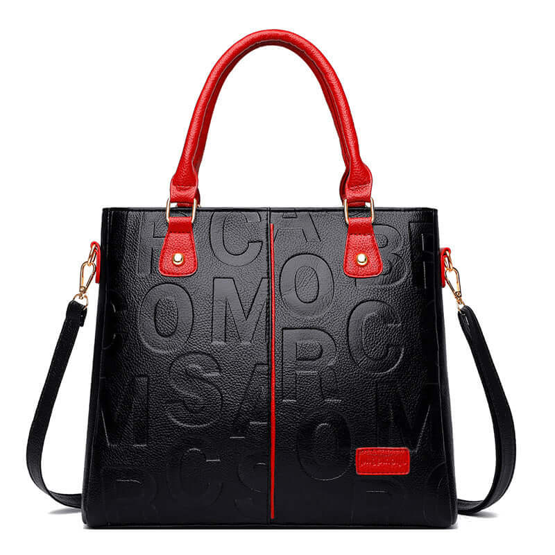 Grandeur Print: Luxe Women's Leather Shoulder Bag