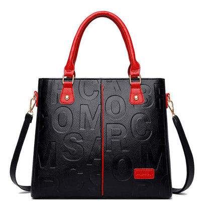 Grandeur Print: Luxe Women's Leather Shoulder Bag