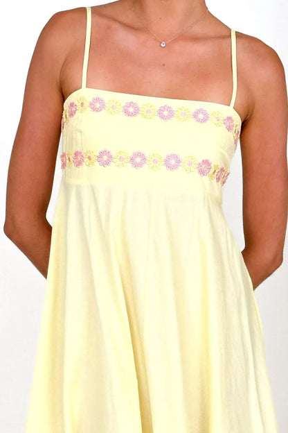 Floral Embroidered Spaghetti Strap Maxi Dress - Premium Maxi Dress from Trendsi - Just $47.99! Shop now at Handbags Specialist Headquarter