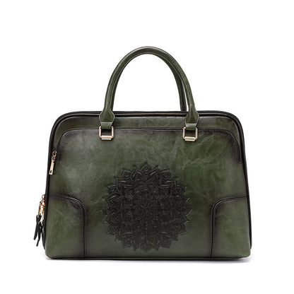 Heritage Elegance: Vintage Embossed Tote
